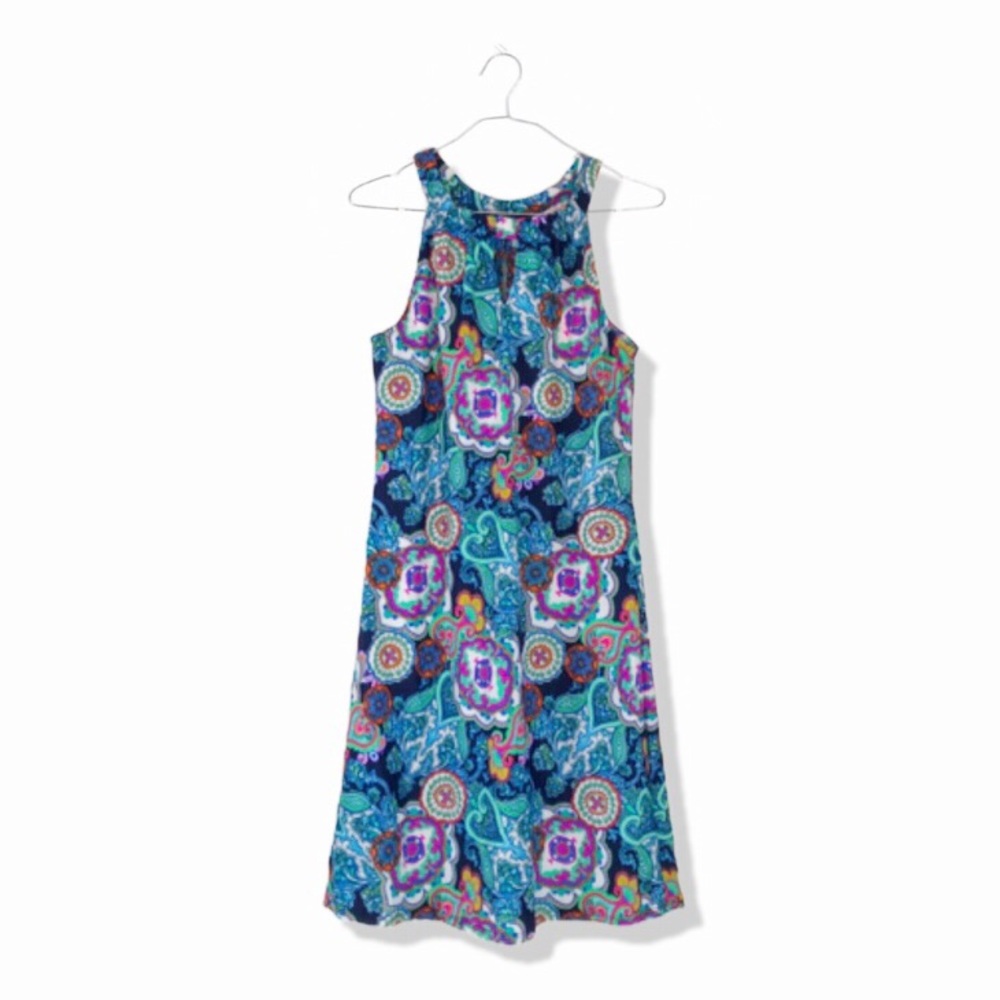 Jude Connally NWT Captiva Paisley Lisa Stretch High Neck Stretch Sheath Dress XS